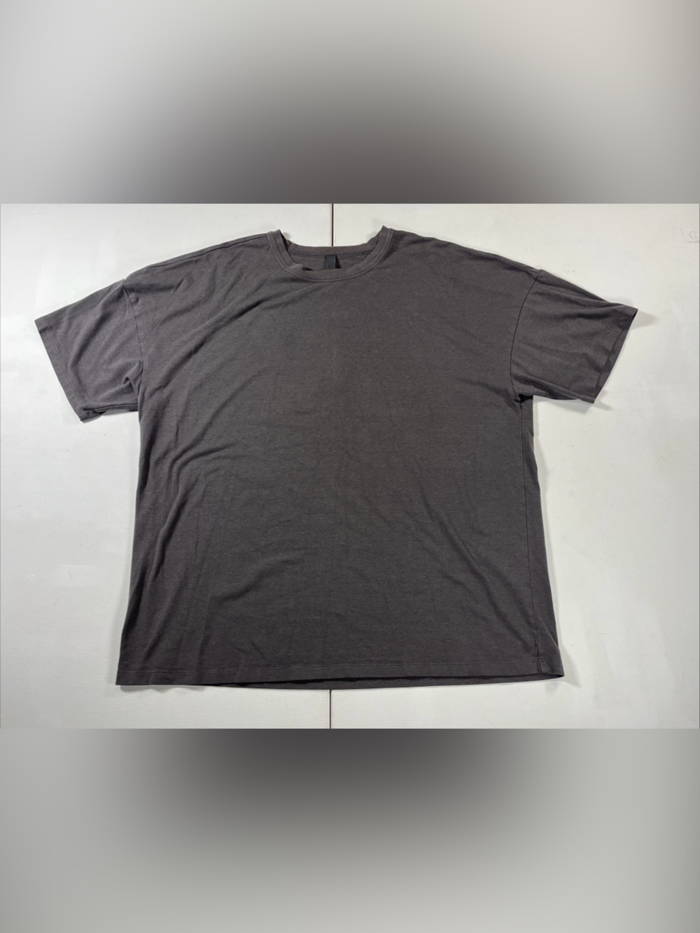 Skims Jersey Lounge Relaxed Oversized Men’s T-Shirt Gray Ash Stretch Size M